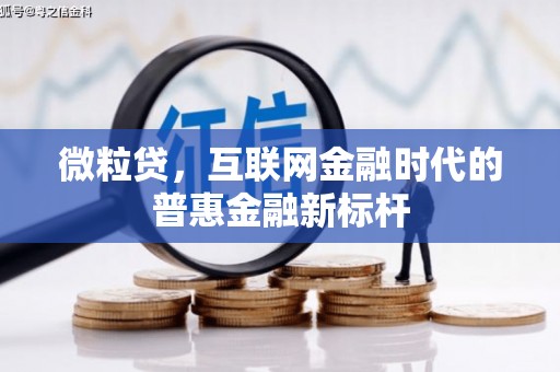 鹿野微粒贷，互联网金融时代的普惠金融新标杆