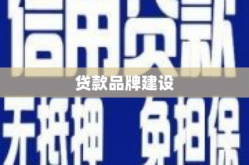 鹿野贷款品牌建设