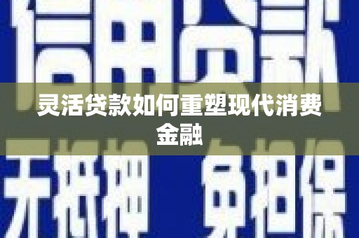 鹿野灵活贷款如何重塑现代消费金融