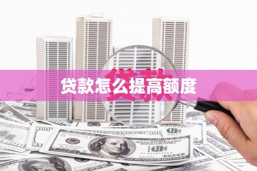 鹿野贷款怎么提高额度
