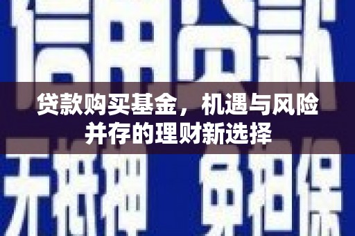 鹿野贷款购买基金，机遇与风险并存的理财新选择