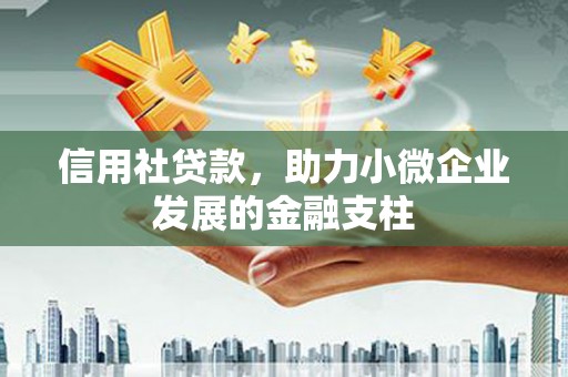 鹿野信用社贷款，助力小微企业发展的金融支柱