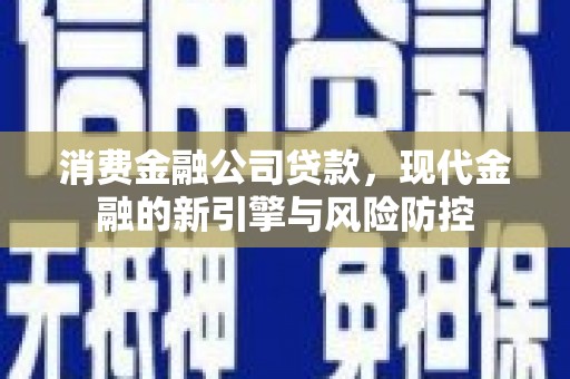 鹿野消费金融公司贷款，现代金融的新引擎与风险防控
