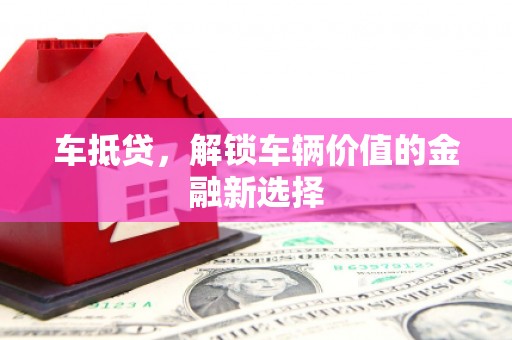 鹿野车抵贷，解锁车辆价值的金融新选择