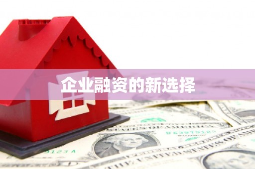 鹿野企业融资的新选择