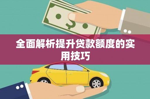 鹿野全面解析提升贷款额度的实用技巧