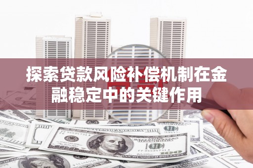 鹿野探索贷款风险补偿机制在金融稳定中的关键作用