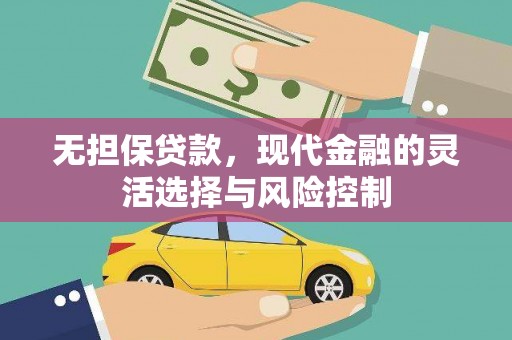 鹿野无担保贷款，现代金融的灵活选择与风险控制