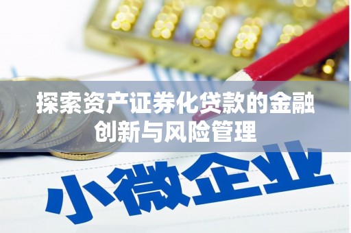 鹿野探索资产证券化贷款的金融创新与风险管理