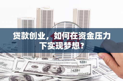 鹿野贷款创业，如何在资金压力下实现梦想？