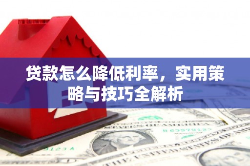 鹿野贷款怎么降低利率，实用策略与技巧全解析