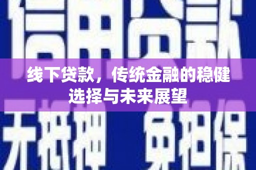 鹿野线下贷款，传统金融的稳健选择与未来展望