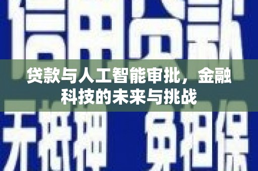 鹿野贷款与人工智能审批，金融科技的未来与挑战