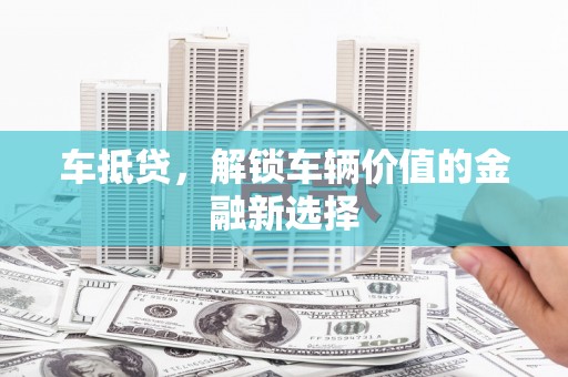 鹿野车抵贷，解锁车辆价值的金融新选择