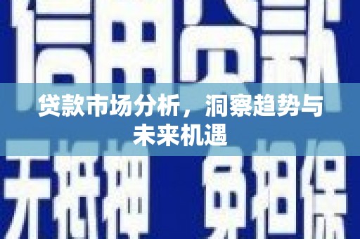 鹿野贷款市场分析，洞察趋势与未来机遇