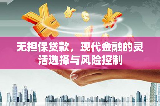 鹿野无担保贷款，现代金融的灵活选择与风险控制
