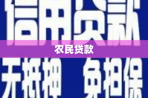 鹿野农民贷款
