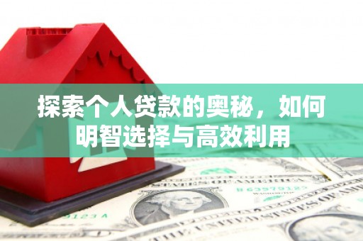 鹿野探索个人贷款的奥秘，如何明智选择与高效利用