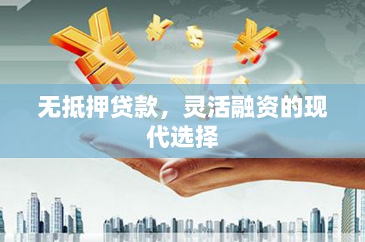 鹿野无抵押贷款，灵活融资的现代选择