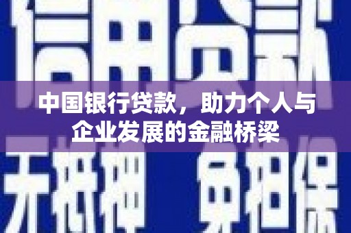 鹿野中国银行贷款，助力个人与企业发展的金融桥梁