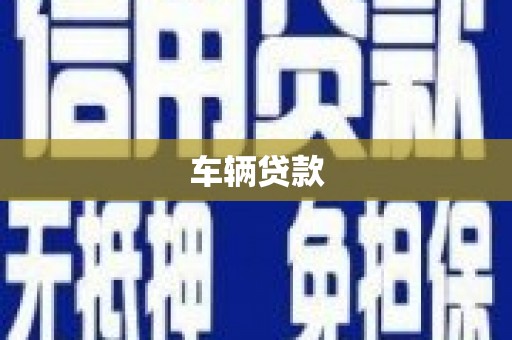 鹿野车辆贷款