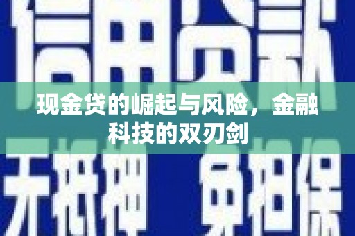鹿野现金贷的崛起与风险，金融科技的双刃剑