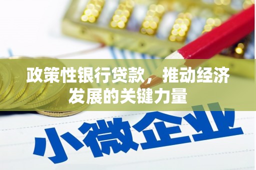 鹿野政策性银行贷款，推动经济发展的关键力量