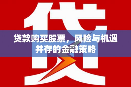 鹿野贷款购买股票，风险与机遇并存的金融策略